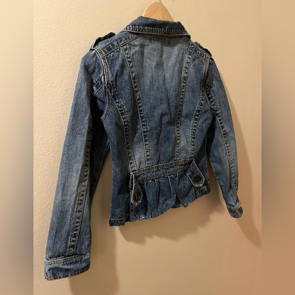 LA Girls Women’s Denim Jeans Blue Jacket Size 15 - Picture 8 of 12